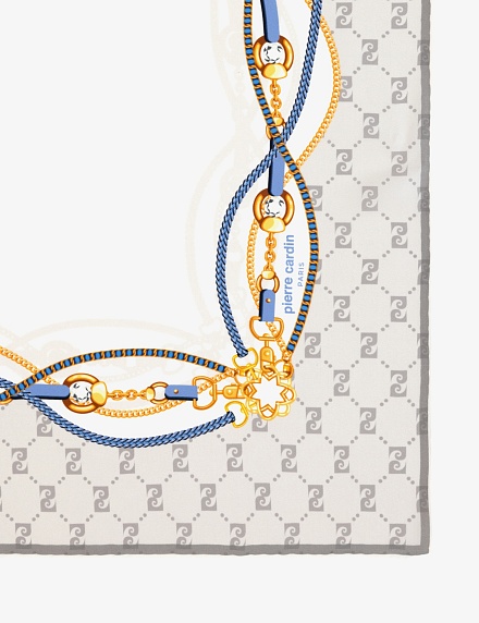 Платок шелковый с принтом - A022SZ09393GAGARINA Шарф жен. (VR024)