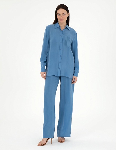 Брюки на резинке широкие - G022SZ0780PARENSO_P_25Y Брюки жен. (VR028, 34)