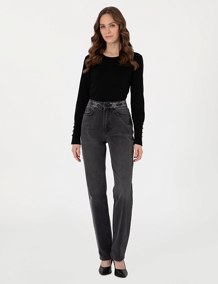 Джемпер с декоративными пуговицами - G022SZ0TK0DADA_25K Кофта жен. (VR046, S)